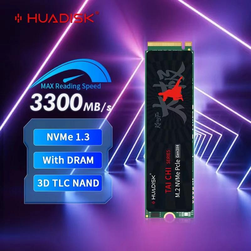 HUADISK ũž DIY ǻ ӿ  ָ Ʈ ũ, NVMe M2 SSD 2280 m.2 PCIe3.0X4, 3500 MB/s, 256GB, 512GB